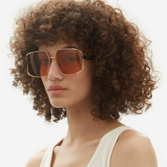 NEW Dior ARCHIDIOR S1U  B0E0 Gold Pink Women Oversized Square Sunglasses main image 12